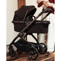 iCandy Peach 8 Editions Complete Bundle With Cocoon 360 Car Seat & Base Coffee Bean