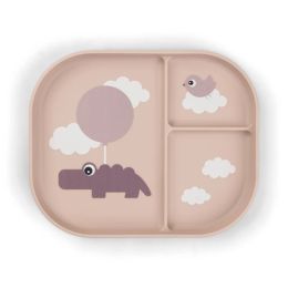 Done By Deer Foodie Compartment Plate Happy Clouds Powder