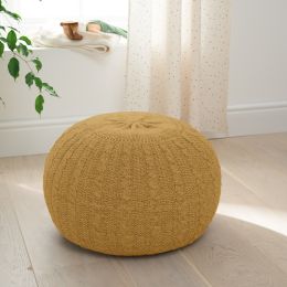 Tutti Bambini Knitted Pouffe Footstool Ochre