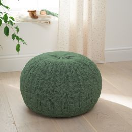 Tutti Bambini Knitted Pouffe Footstool Sage Green