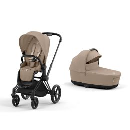 Cybex Priam Pram & Pushchair Matt Black Cozy Beige