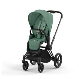 Cybex Priam Pushchair Matt Black Leaf Green