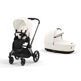 Cybex Priam Pram & Pushchair Matt Black Off White