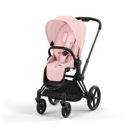 Cybex Priam Pushchair Matt Black Peach Pink