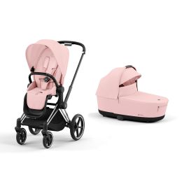 Cybex Priam Pram & Pushchair Chrome Peach Pink