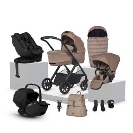 Silver Cross Reef 2 Ultimate Family 360 Car Seat Bundle Mocha