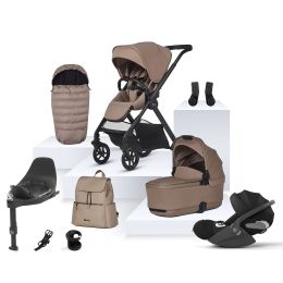 Silver Cross Reef 2 Cybex Cloud T Travel System Bundle Mocha