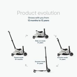 SmarTrike Xtend Ride On Scooter Plus From 12 months to 12 Years Grey