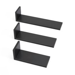 Tutti Bambini Rio Set Of Three L Shaped Wall Shelves Slate Grey