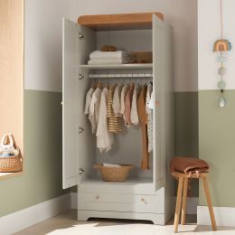 Tutti Bambini Rio Wardrobe Dove Grey/Oak