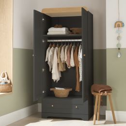 Tutti Bambini Rio Wardrobe Slate/Oak