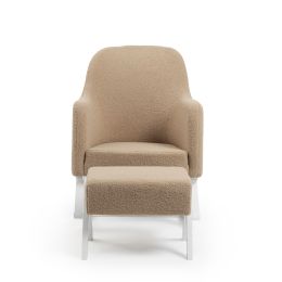 Ickle Bubba Roxby Nursery Chair And Stool Mocha