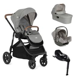 Joie Versatrax On The Go I-Snug 2 Car Seat & Base Bundle Pebble