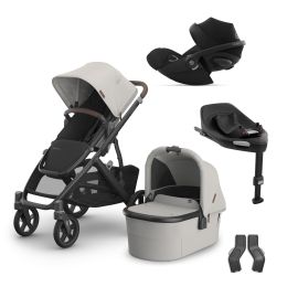 UPPAbaby VISTA V3 Travel System Bundle With Cybex Cloud G Car Seat & Base Savannah