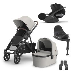UPPAbaby VISTA V3 Travel System Bundle With Cybex Cloud T Car Seat & Base Savannah