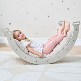 Tutti Bambini Scala Montessori Pikler Rocking Frame Cushion Boucle Mushroom
