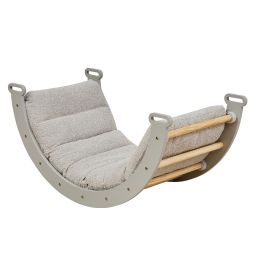 Tutti Bambini Scala Montessori Pikler Arch/Rocking Frame & Cushion Mushroom