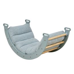 Tutti Bambini Scala Montessori Pikler Arch/Rocking Frame & Cushion Ocean Stone