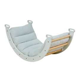 Tutti Bambini Scala Montessori Pikler Arch/Rocking Frame & Cushion Sea Mist
