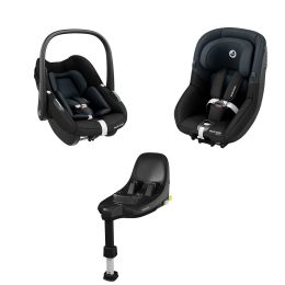 Maxi Cosi Pebble S Family Bundle Tonal Black