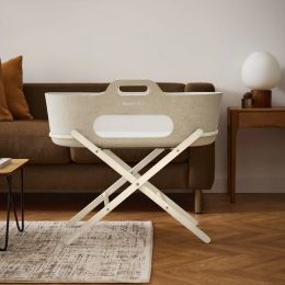 SnuzBaskit Barley Moses Basket & Cashmere Stand Accessories Bundle