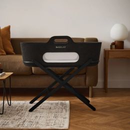 SnuzBaskit Graphite Moses Basket & Graphite Stand Accessories Bundle