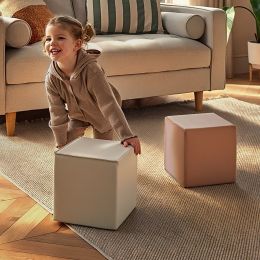 CuddleCo Soft Play Cubes 2 Piece Set Tuscany Pebble