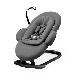 Stokke® Steps™ Bouncer Herringbone Grey On Black Frame