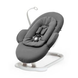 Stokke® Steps™ Bouncer Herringbone Grey On White Frame