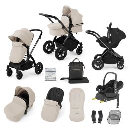 Ickle Bubba Stomp Luxe 12 Piece Maxi Cosi Cabrio Travel System Bundle Stone