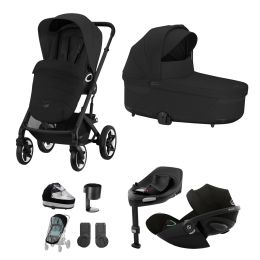 Cybex Talos S Lux 10 Piece Bundle With Cloud G Car Seat & Base Moon Black