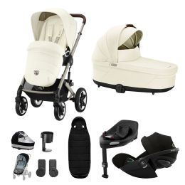 Cybex Talos S Lux 11 Piece Bundle With Cloud G Car Seat & Base Seashell Beige