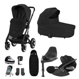 Cybex Talos S Lux 11 Piece Bundle With Cloud T Car Seat & Base Moon Black