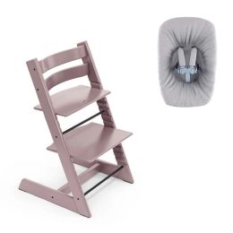 Stokke Tripp Trapp Chair Heather Mauve & Newborn Set