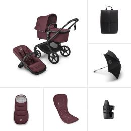 Bugaboo Fox 5 Renew Complete Dark Cherry Essential Bundle