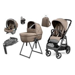 Peg Perego Veloce Deluxe Travel System Bundle Pine Bark