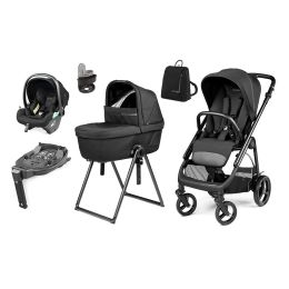Peg Perego Veloce Deluxe Travel System Bundle True Black
