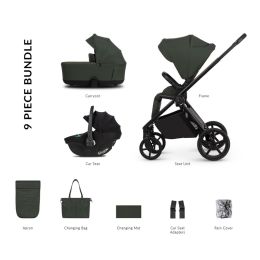 Venicci Claro2 Comfort Bundle With Tiago 360 Car Seat Forest