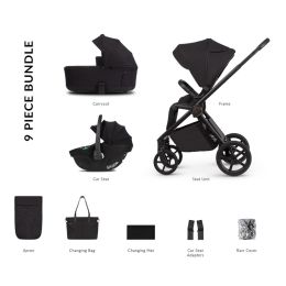 Venicci Claro2 Comfort Bundle With Tiago 360 Car Seat Noir