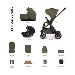 Venicci Tila Comfort Bundle With Tiago 360 Car Seat Olive