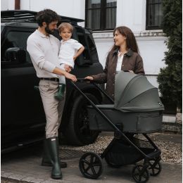 Venicci Upline3 Hunter X Special Edition Luxury Bundle With Tiago 360 Car Seat & Isofix Base Dark Olive