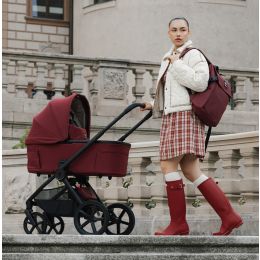 Venicci Upline3 Hunter X Special Edition Luxury Bundle With Tiago 360 Car Seat & Isofix Base Red