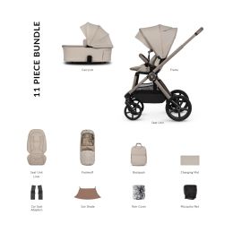 Venicci Upline3 Essential Bundle Pebble