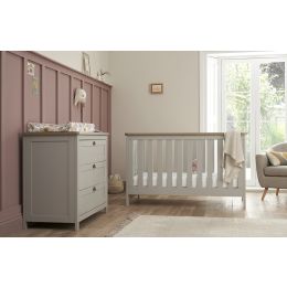 Tutti Bambini Verona 2 Piece Room Set Dove Grey/Oak