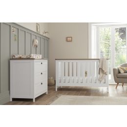 Tutti Bambini Verona 2 Piece Room Set White/Oak