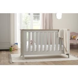 Tutti Bambini Verona Cot Bed Dove Grey/Oak