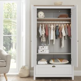 Tutti Bambini Verona Wardrobe White/Oak