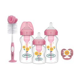 Dr Brown's Options+ Anti-Colic Baby Bottle Pink Gift Set