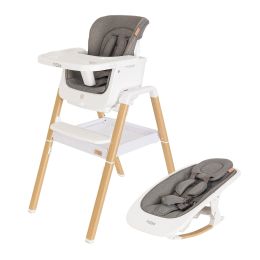 Tutti Bambini Nova Evolutionary Highchair With Rocker Bundle White/Oak