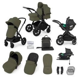 Ickle Bubba Stomp Luxe 12 Piece Cirrus Travel System Bundle Woodland